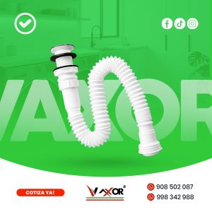 Trampa Flexible Corrugado PVC con Push